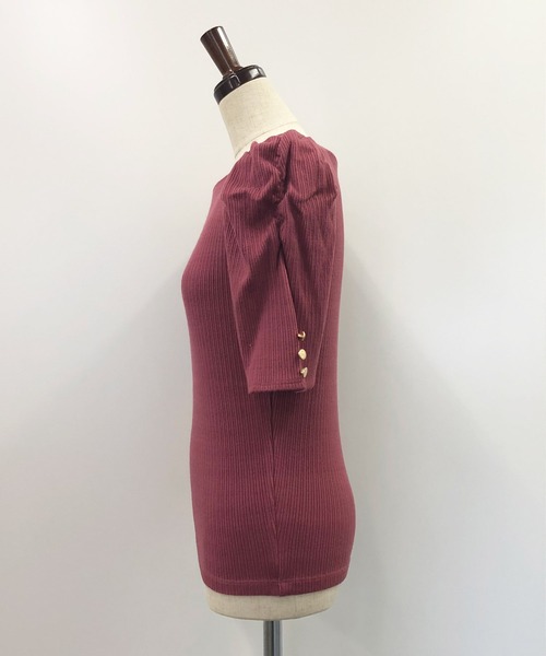 NOELA（ノエラ）の「変形リブカットソー（Tシャツ/カットソー・レディース・ベージュ/ピンク/イエロー・フリー）」の14枚目の写真