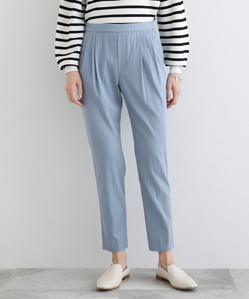 INDIVI(インディヴィ)の「◆【褒められパンツ/洗える】タックテーパードパンツ(その他パンツ・レディース・ブラック/オリーブ/チャコールグレー/ダークグリーン/レッド系1/ホワイト系/ライトブルー/ベビーピンク/ブラウン系その他/カーキ系3/ブルー系5・40/38/36/03/05/12/15 /13/17/19/42/34)」の13枚目の写真