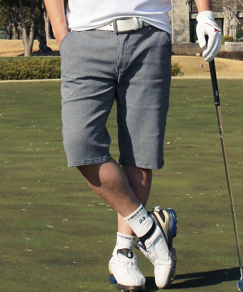 SKINS GOLF 迷彩柄 グレー ゴルフパンツ L ナイロン製