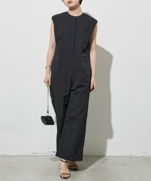 Aunt Marie's（アントマリーズ）の「ショルダータックノースリオールインワン【WEB限定アイテム】（つなぎ/オールインワン・レディース・ブラック/アイボリー・FREE）」の19枚目の写真