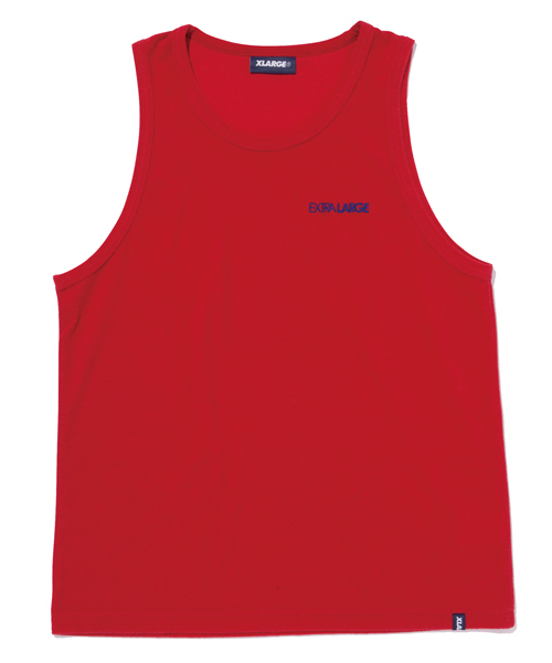 XLARGE（エクストララージ）の「PILE TANK TOP（タンクトップ・メンズ・ブラック/オリーブ/ネイビー/レッド・SMALL/LARGE/X-LARGE/MEDIUM）」の4枚目の写真