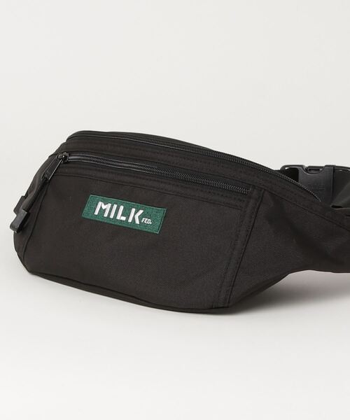 MILKFED.（ミルクフェド）の「MILKFED. × MANASTASH /ミルクフェド×マナスタッシュ　TOP LOGO FANNY PACK トップロゴファニーパック　ウエストバッグ（ボディバッグ/ウエストポーチ・レディース・ブラック・FREE）」の11枚目の写真