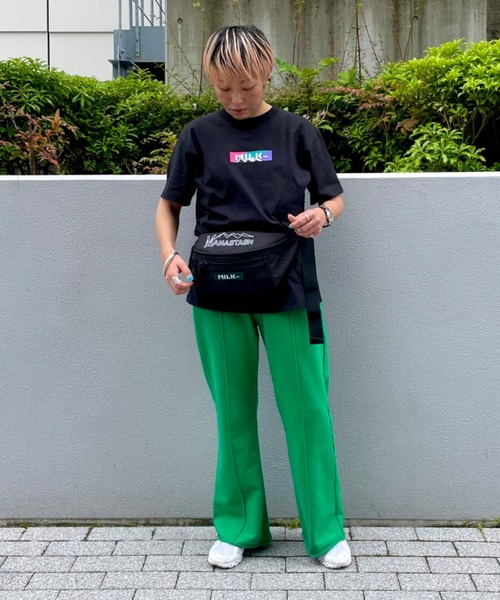 MILKFED.（ミルクフェド）の「MILKFED. × MANASTASH /ミルクフェド×マナスタッシュ　TOP LOGO FANNY PACK トップロゴファニーパック　ウエストバッグ（ボディバッグ/ウエストポーチ・レディース・ブラック・FREE）」の14枚目の写真