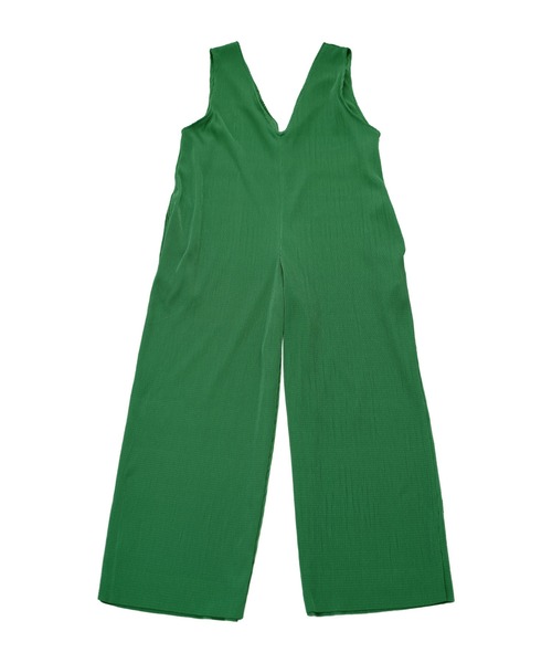 ＡＮＤＪ（アンドジェイ）の「【ANDJ MADE】深Vカットオフプリーツサロペット　オールインワン（サロペット/オーバーオール・レディース・ブラック/グリーン/アイボリー・M）」の19枚目の写真