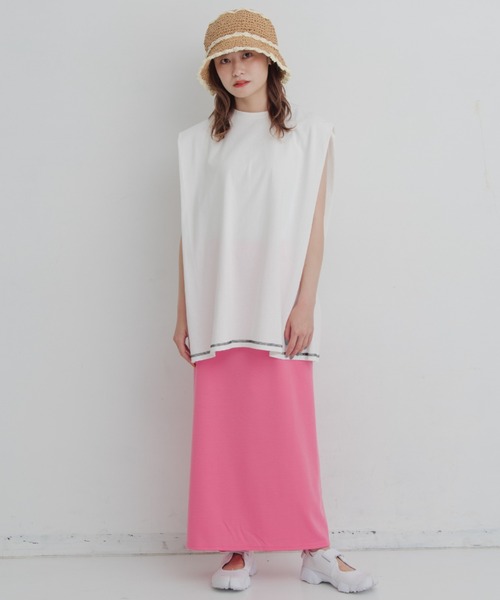 MERLOT（メルロー）の「ポンチスカート（スカート・レディース・ブラック/ピンク・FREE）」の16枚目の写真