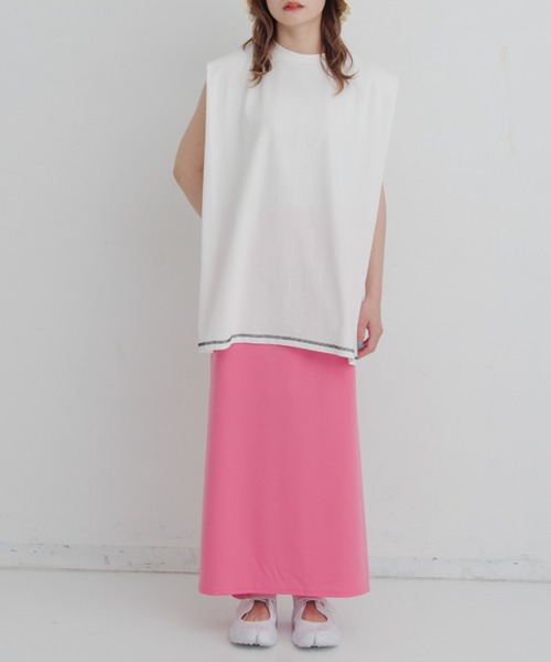 MERLOT（メルロー）の「ポンチスカート（スカート・レディース・ブラック/ピンク・FREE）」の18枚目の写真