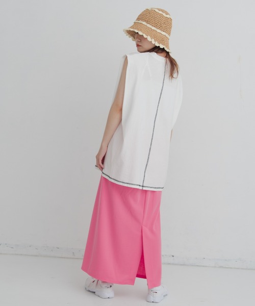 MERLOT（メルロー）の「ポンチスカート（スカート・レディース・ブラック/ピンク・FREE）」の20枚目の写真