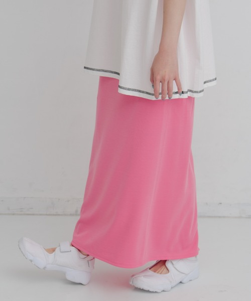 MERLOT（メルロー）の「ポンチスカート（スカート・レディース・ブラック/ピンク・FREE）」の14枚目の写真