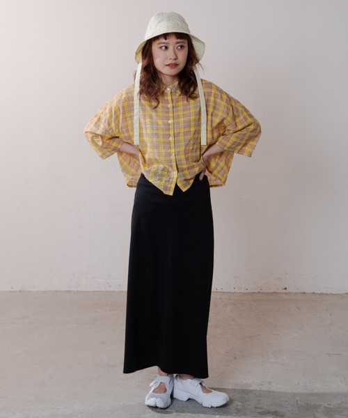 MERLOT（メルロー）の「ポンチスカート（スカート・レディース・ブラック/ピンク・FREE）」の6枚目の写真