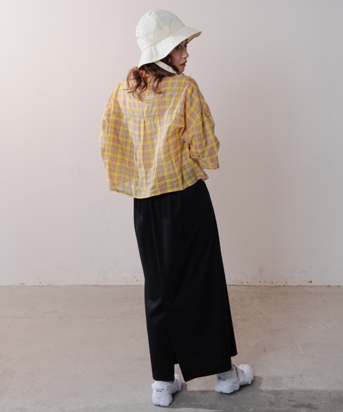 MERLOT（メルロー）の「ポンチスカート（スカート・レディース・ブラック/ピンク・FREE）」の7枚目の写真