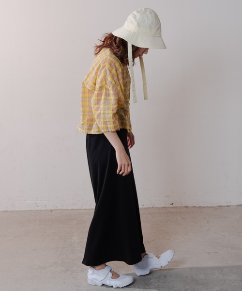 MERLOT（メルロー）の「ポンチスカート（スカート・レディース・ブラック/ピンク・FREE）」の8枚目の写真