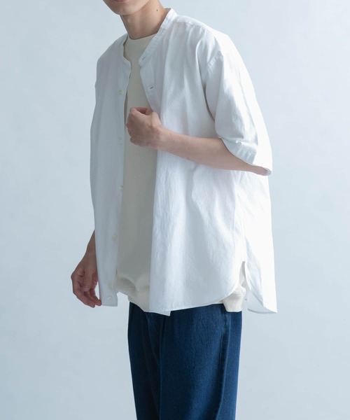 FORK&SPOON（フォークアンドスプーン）の「FORK&SPOON　コットンリネンシャツ（シャツ/ブラウス・メンズ・チェック/ストライプ/オフホワイト・5/4）」の16枚目の写真