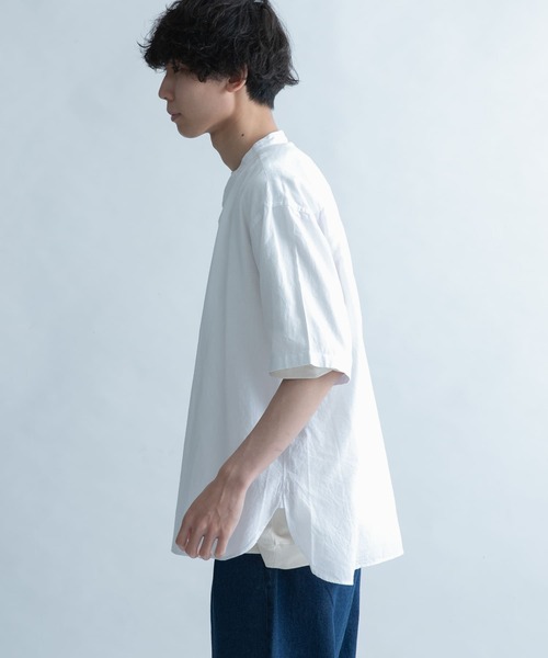 FORK&SPOON（フォークアンドスプーン）の「FORK&SPOON　コットンリネンシャツ（シャツ/ブラウス・メンズ・チェック/ストライプ/オフホワイト・5/4）」の4枚目の写真