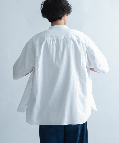 FORK&SPOON（フォークアンドスプーン）の「FORK&SPOON　コットンリネンシャツ（シャツ/ブラウス・メンズ・チェック/ストライプ/オフホワイト・5/4）」の10枚目の写真