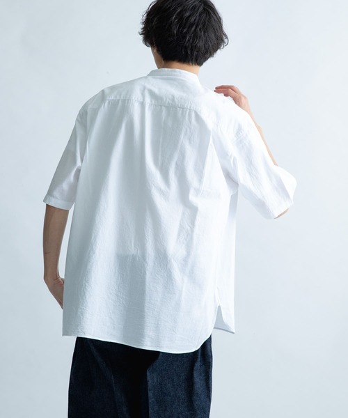 FORK&SPOON（フォークアンドスプーン）の「FORK&SPOON　コットンリネンシャツ（シャツ/ブラウス・メンズ・チェック/ストライプ/オフホワイト・5/4）」の5枚目の写真