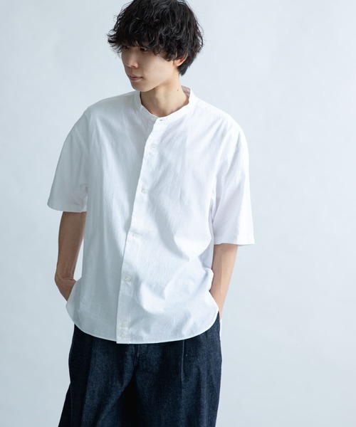 FORK&SPOON（フォークアンドスプーン）の「FORK&SPOON　コットンリネンシャツ（シャツ/ブラウス・メンズ・チェック/ストライプ/オフホワイト・5/4）」の11枚目の写真