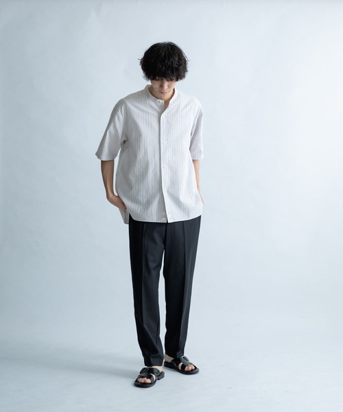 FORK&SPOON（フォークアンドスプーン）の「FORK&SPOON　コットンリネンシャツ（シャツ/ブラウス・メンズ・チェック/ストライプ/オフホワイト・5/4）」の12枚目の写真