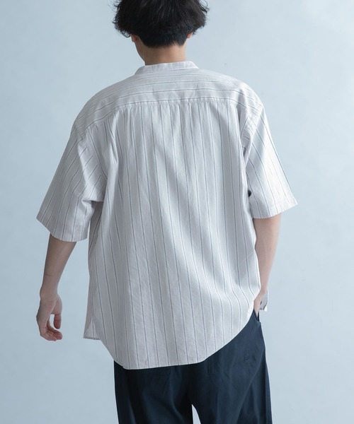 FORK&SPOON（フォークアンドスプーン）の「FORK&SPOON　コットンリネンシャツ（シャツ/ブラウス・メンズ・チェック/ストライプ/オフホワイト・5/4）」の19枚目の写真