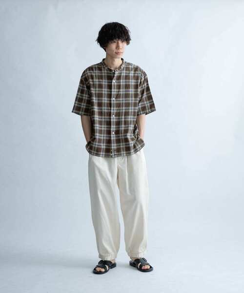 FORK&SPOON（フォークアンドスプーン）の「FORK&SPOON　コットンリネンシャツ（シャツ/ブラウス・メンズ・チェック/ストライプ/オフホワイト・5/4）」の14枚目の写真