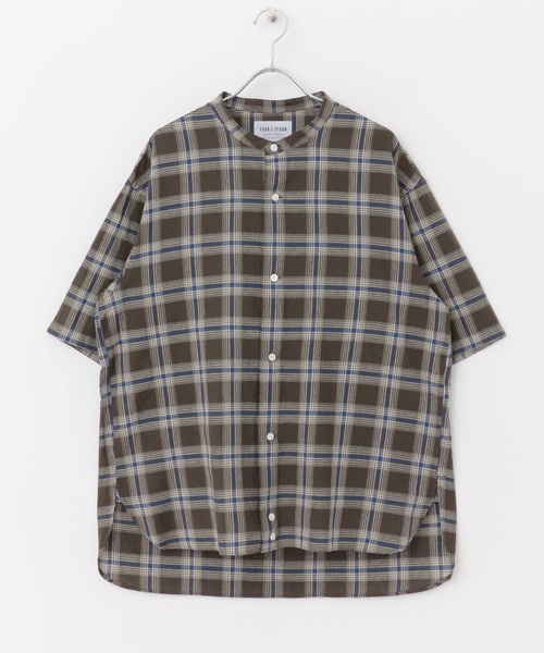 FORK&SPOON（フォークアンドスプーン）の「FORK&SPOON　コットンリネンシャツ（シャツ/ブラウス・メンズ・チェック/ストライプ/オフホワイト・5/4）」の9枚目の写真