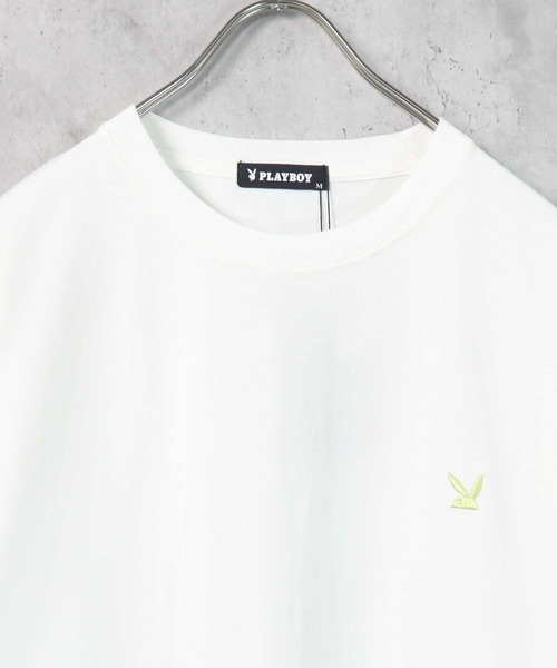 セール】PLAYBOY ワンポイントロゴ刺繍Tシャツ（Tシャツ