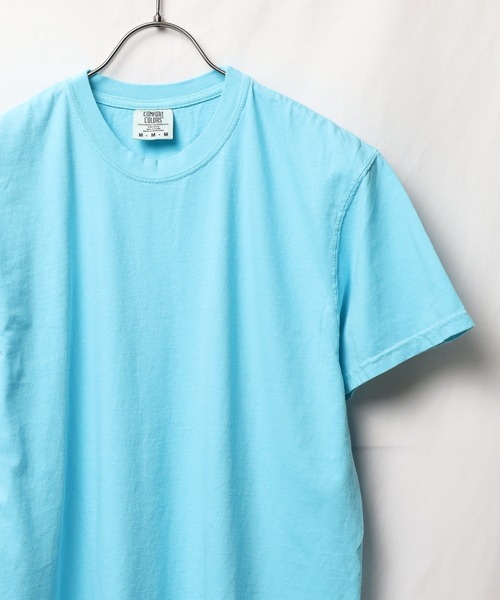 comfort colors(コンフォートカラーズ)の「【COMFORT COLORS】6.1oz ガーメントダイTシャツ(Tシャツ/カットソー・メンズ・グリーン系/ターコイズブルー系/ブルー系/ブルー系2/ホワイト/スミクロ/マスタード・LARGE/X-LARGE/MEDIUM)」の4枚目の写真