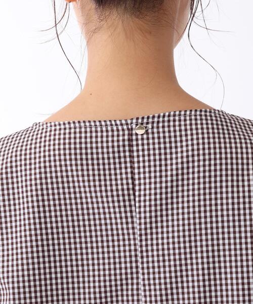 DRESKIP（ドレスキップ）の「◆ギンガムチェック ブラウス（シャツ/ブラウス・レディース・ブラック系1/グリーン系その他3/ダークブラウン系1/パープル系2・02/03）」の15枚目の写真