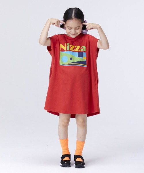 Life Support Products（ライフサポートプロダクツ）の「フレンチカットソーワンピース（80～150cm）（ワンピース・キッズ・レッド/グリーン/ラベンダー/チャコール・90/100/110/120/80/130/95/140/150）」の4枚目の写真