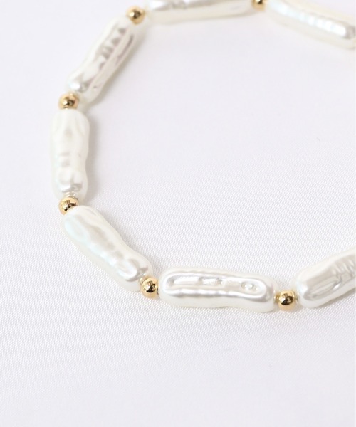 minsobi（ミンソビ）の「淡水パールブレスレット（ブレスレット・レディース・ゴールド・FREE）」の6枚目の写真