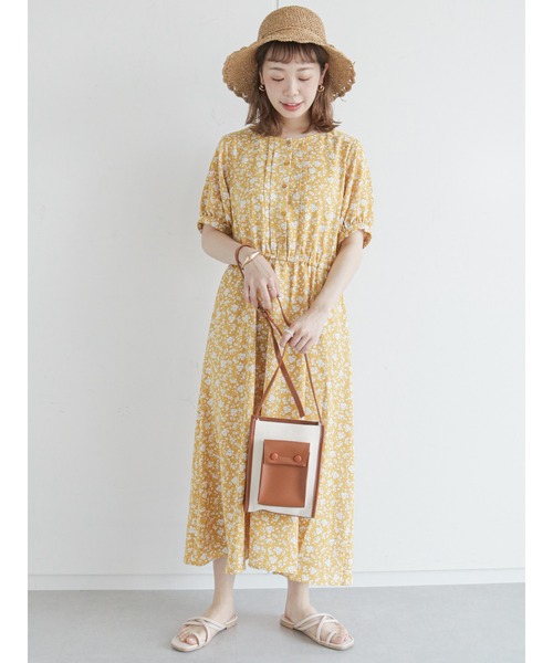 EPOCA エポカ 花柄ワンピース EPOCA DI BASE】シルクレーヨン フラワープリントドレス 《WEB＆