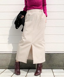 Q | ストレッチロングスカート(スカート)