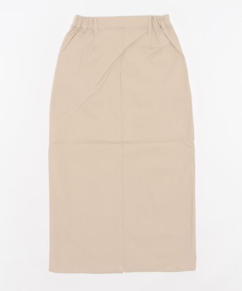 Q（キュー）の「ストレッチロングスカート（スカート・レディース・グレイッシュベージュ/パープル・MEDIUM）」の14枚目の写真