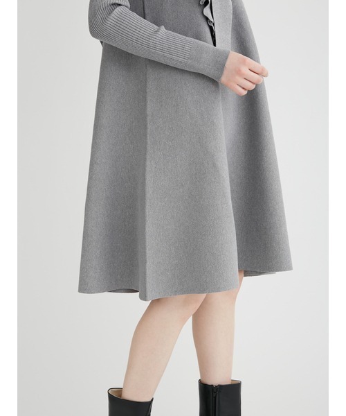 FURFUR（ファーファー）の「フリル＆ボウタイニットワンピース