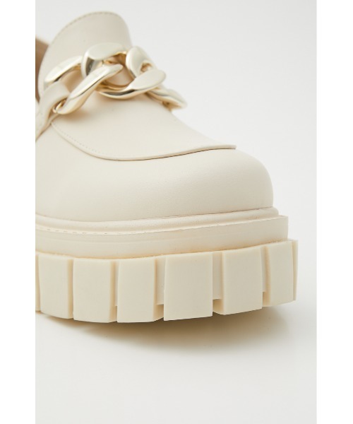 rienda（リエンダ）の「オーバーソールボックスローファー（ローファー・レディース・アイボリー/ベージュ/ブラック・MEDIUM/LARGE/SMALL）」の7枚目の写真