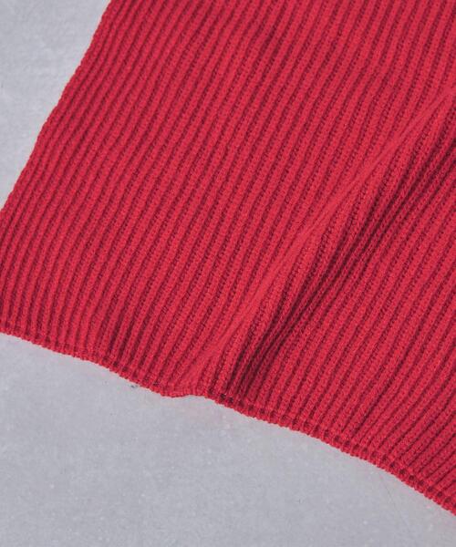 Johnstons of Elgin（ジョンストンズオブエルガン）の「【別注】＜JOHNSTONS＞CA リブ ストール（マフラー・レディース・レッド/ダークグレー・FREE）」の10枚目の写真