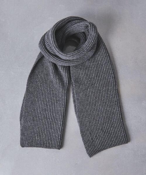 Johnstons of Elgin（ジョンストンズオブエルガン）の「【別注】＜JOHNSTONS＞CA リブ ストール（マフラー・レディース・レッド/ダークグレー・FREE）」の7枚目の写真