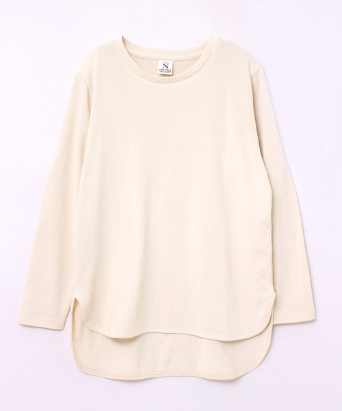 RNA-N(アールエヌエーエヌ)の「M1945 シルクブレンドロングスリーブT(Tシャツ/カットソー・レディース・ブラウン/キナリ/チャコール/イエロー・MEDIUM)」の2枚目の写真