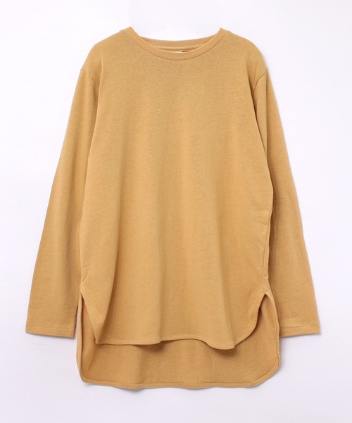 RNA-N(アールエヌエーエヌ)の「M1945 シルクブレンドロングスリーブT(Tシャツ/カットソー・レディース・ブラウン/キナリ/チャコール/イエロー・MEDIUM)」の13枚目の写真