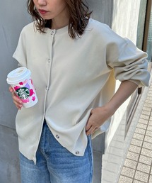 feepur | 【ハンドウォッシャブル】２wayスポンディッシュカラーカーディガン(カーディガン/ボレロ)