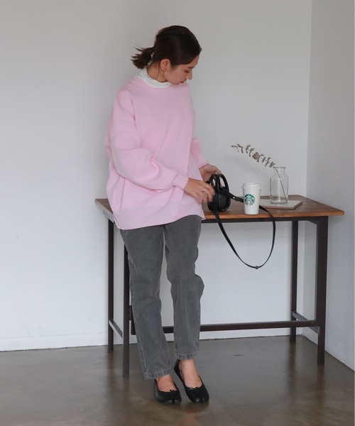 feepur（フェピュール）の「【ハンドウォッシャブル】２wayライトウェイトカラーカーディガン（カーディガン/ボレロ・レディース・ブラック/グリーン/レッド/パープル/オフホワイト/ピンク・MEDIUM）」の9枚目の写真