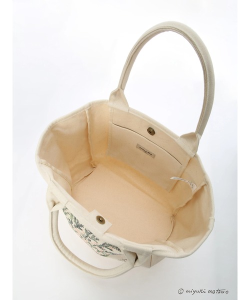 Samansa Mos2（サマンサ モスモス）の「【miyuki matsuo×SamansaMos2】トートバッグ（トートバッグ・レディース・モカ/キナリ・ﾌﾘ-）」の8枚目の写真