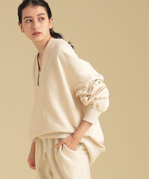 Ray BEAMS | Ray BEAMS / スウェット スリットネック プルオーバー(スウェット)