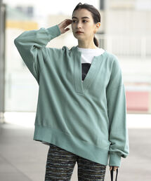 Ray BEAMS | Ray BEAMS / スウェット スリットネック プルオーバー(スウェット)