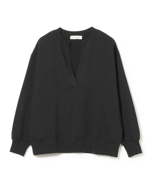 Ray BEAMS（レイビームス）の「Ray BEAMS / スウェット スリットネック プルオーバー（スウェット・レディース・ブラック/ベージュ/グリーン系その他2・ONE SIZE）」の11枚目の写真