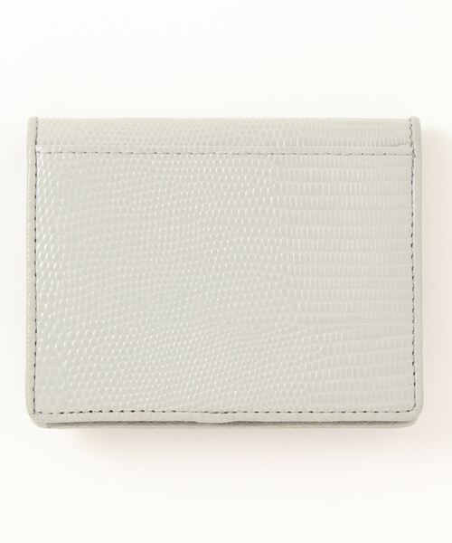 TOFF&LOADSTONE(トフアンドロードストーン)の「【TOFF&LOADSTONE】2つ折りオーバル デリスリザード・ウォレット(SB)(財布・レディース・グレー・FREE)」の2枚目の写真