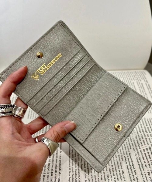 TOFF&LOADSTONE(トフアンドロードストーン)の「【TOFF&LOADSTONE】2つ折りオーバル デリスリザード・ウォレット(SB)(財布・レディース・グレー・FREE)」の6枚目の写真
