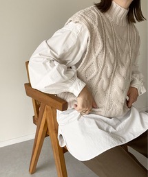 y/m by misato | バルキーケーブル2WAYベスト(ベスト)