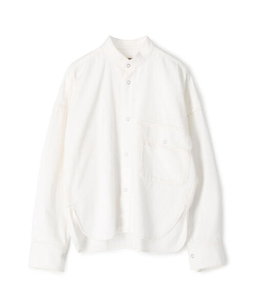 MACPHEE（マカフィー）の「ライトオンスデニム クロップドシャツ（シャツ/ブラウス・レディース・ブルー/ホワイト・36）」の14枚目の写真