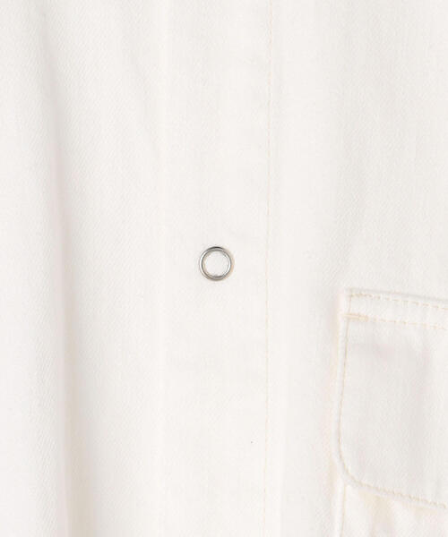 MACPHEE（マカフィー）の「ライトオンスデニム クロップドシャツ（シャツ/ブラウス・レディース・ブルー/ホワイト・36）」の16枚目の写真