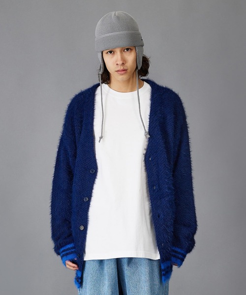 SILAS（サイラス）の「SHAGGY KNIT CARDIGAN（カーディガン/ボレロ・メンズ・ブラック/ネイビー/グリーン・M/L/XL）」の16枚目の写真